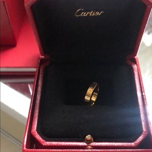 Cartier gold love wedding ring size 6